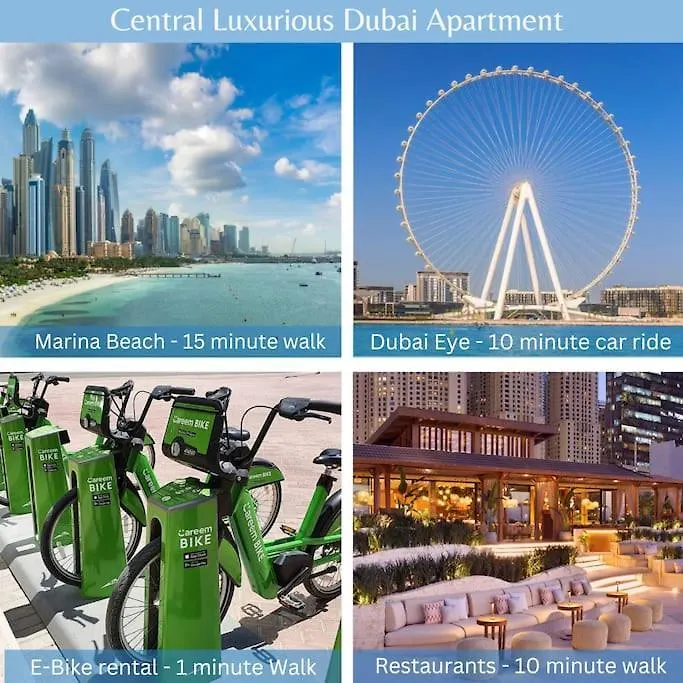 Marina View With Pool, Gym, Tennis Court, 5 Mins To Beach Dubai