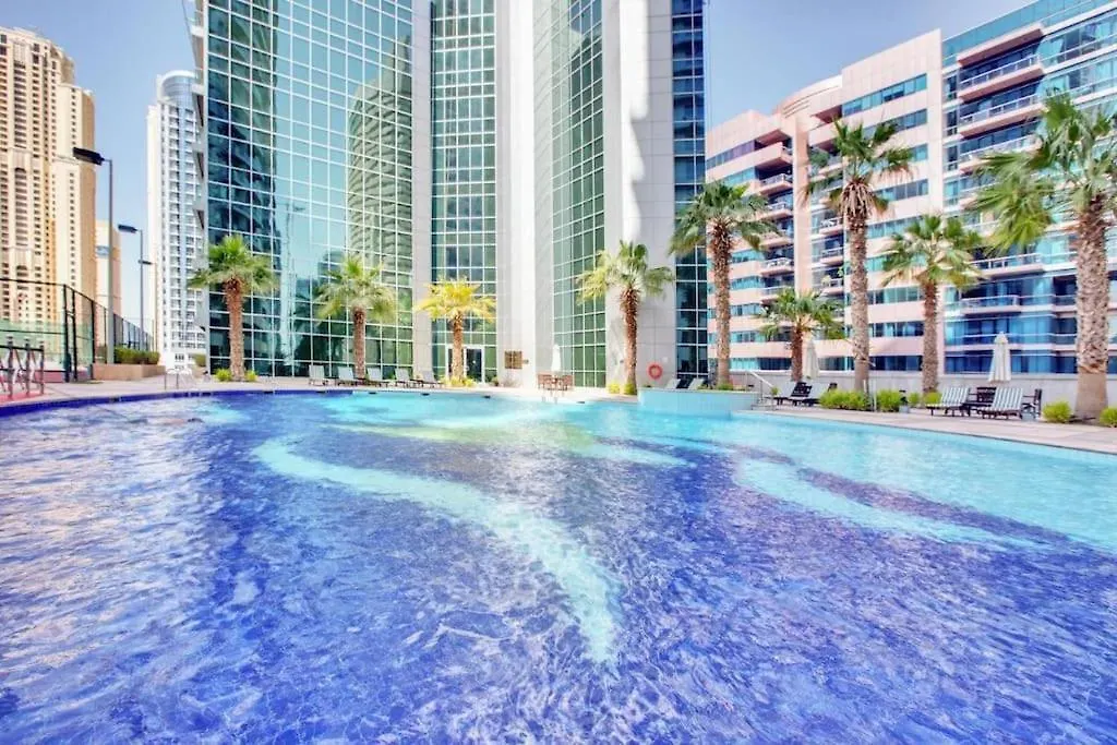 Apartment Marina View With Pool, Gym, Tennis Court, 5 Mins To Beach Dubai